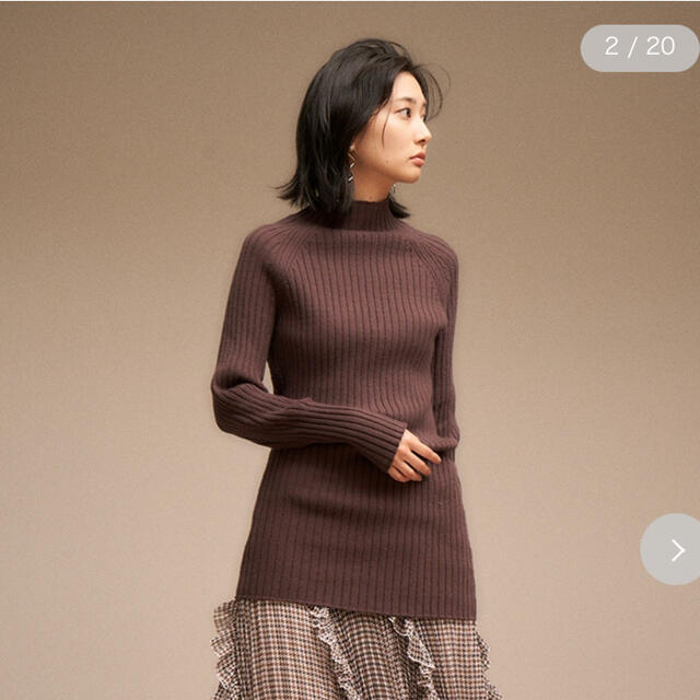 snidel Sustainableリブタイトミニニットワンピース DBRW bJSyMTR0W5
