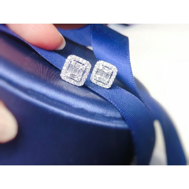 天然ダイヤモンドピアス k18の通販 by 天然ダイヤモンド&パール