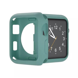 アップルウォッチ(Apple Watch)のAppleWatch7 シリコン　45mm  ケース　カバー　グリーン　緑(その他)