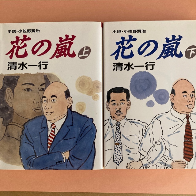 花の嵐 小説・小佐野賢治 上下 エンタメ/ホビーの本(文学/小説)の商品写真