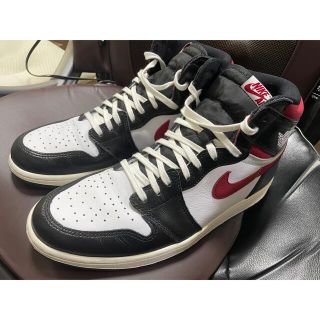 ナイキ(NIKE)のエアジョーダン1 HI OG ブラック/ジムレッド　30.5cm(スニーカー)