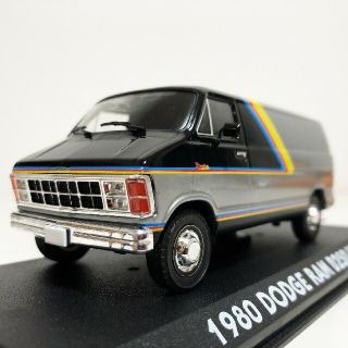 クライスラー(Chrysler)のGLグリーンライト/'80 Dodgeダッジ Ramラム Vanバン 1/43(ミニカー)