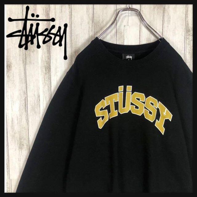 【即完売モデル】 STUSSY センターデカロゴ 入手困難 スウェット 入手困難