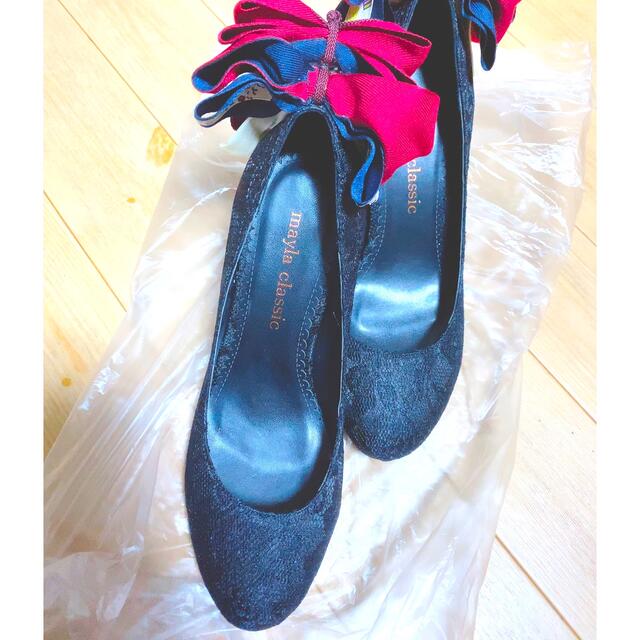 mayla classic マイラクラシック カグヤ 蘇芳 靴 レース リボン lauto