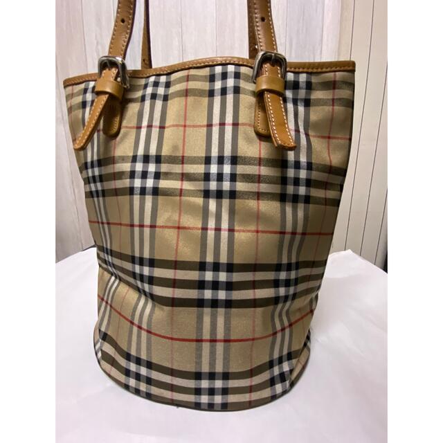 BURBERRY BLUE LABEL(バーバリーブルーレーベル)のバーバリー トートバッグ  ノバチェック　バケツ型　 レディースのバッグ(トートバッグ)の商品写真