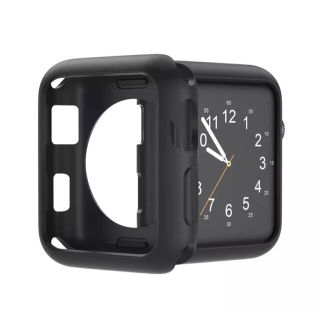 アップルウォッチ(Apple Watch)のAppleWatch7 シリコン　41mm  ケース　カバー　黒　ブラック(腕時計)