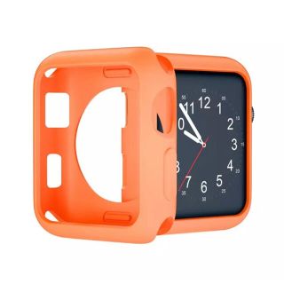 アップルウォッチ(Apple Watch)のAppleWatch7 シリコン　41mm  ケース　カバー　橙　オレンジ(腕時計)