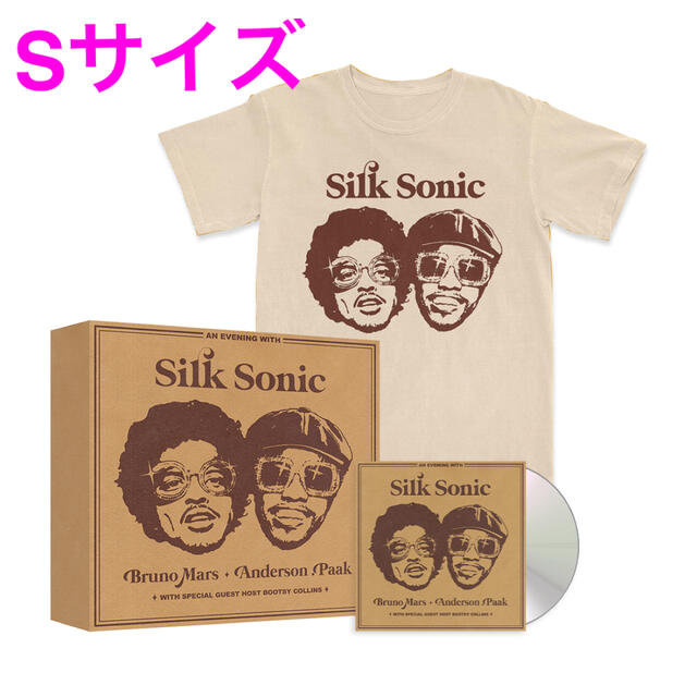 【送料込み】Silk Sonic / 限定BOX SET Tシャツ　サイズS