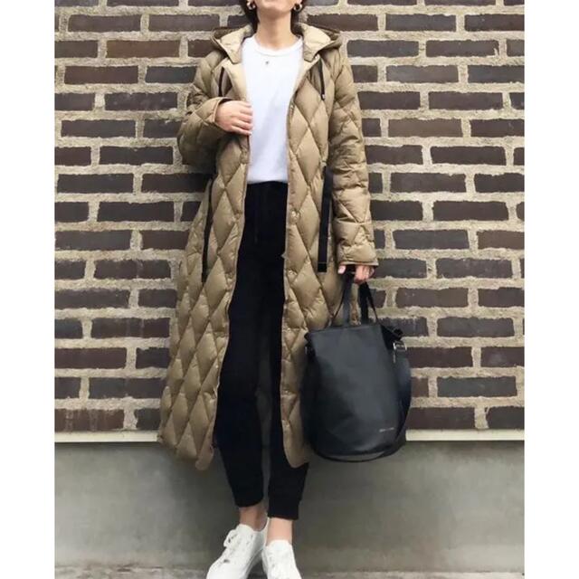 超美品☆ZARA キルティングロングコート ダウンコート-