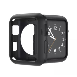 アップルウォッチ(Apple Watch)のAppleWatch7 シリコン　44mm  ケース　カバー　黒　ブラック(その他)