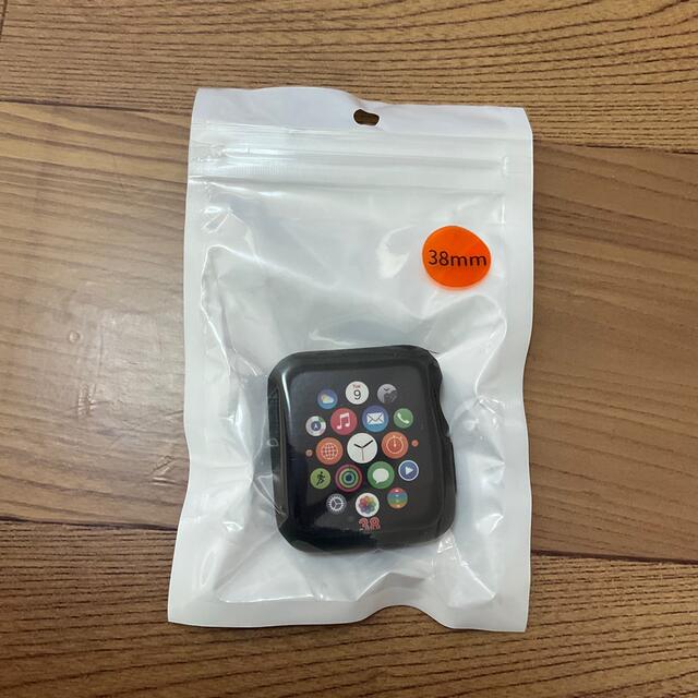 AppleWatch7 シリコン　38mm  ケース　カバー　黒　ブラック レディースのファッション小物(腕時計)の商品写真