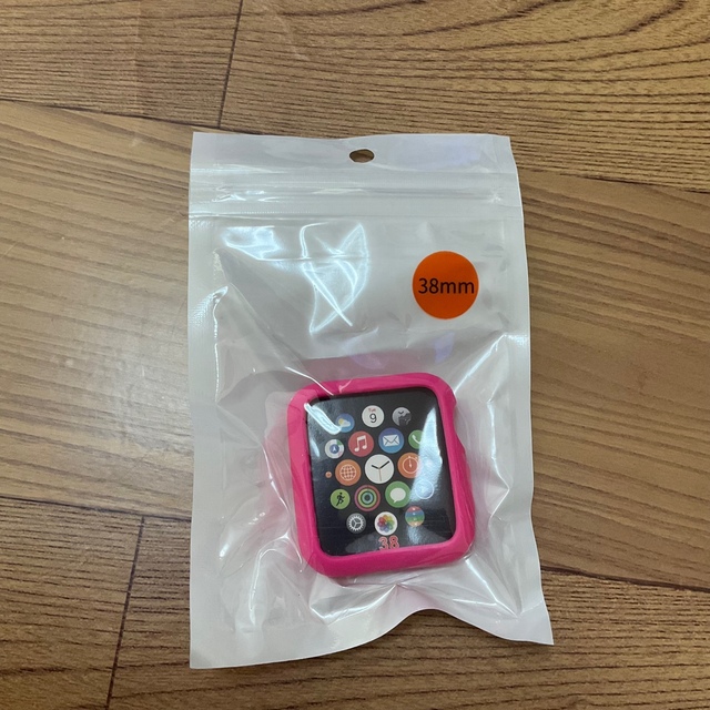 Apple Watch(アップルウォッチ)のAppleWatch7 シリコン　38mm  ケース　カバー　桃　ピンク レディースのファッション小物(腕時計)の商品写真