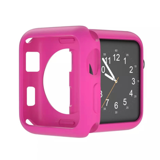 アップルウォッチ(Apple Watch)のAppleWatch7 シリコン　38mm  ケース　カバー　桃　ピンク(腕時計)