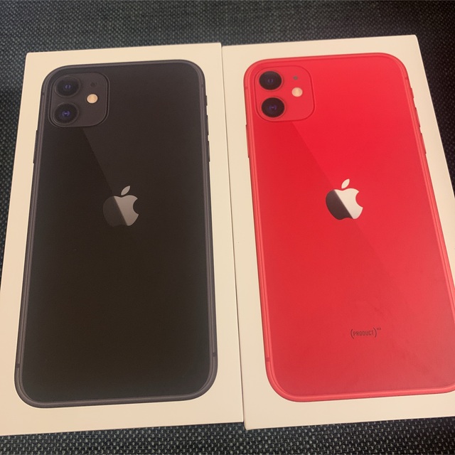 iPhone 11 128GB レッド ブラック2台セット