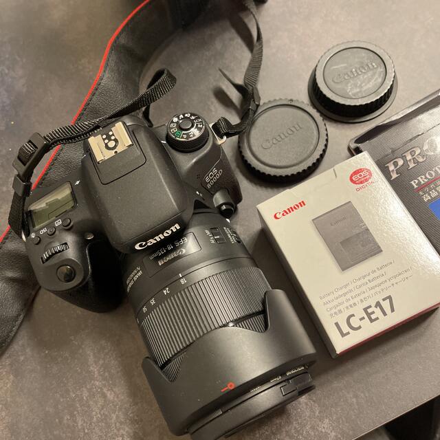 大きな取引  Canon - Canon EOS8000d 充電器 レンズ カメラ本体  デジタル一眼