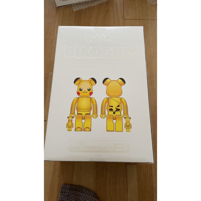 法人値引有 BE@RBRICK ピカチュウGOLD CHROMEVer. 100%&400% おもちゃ