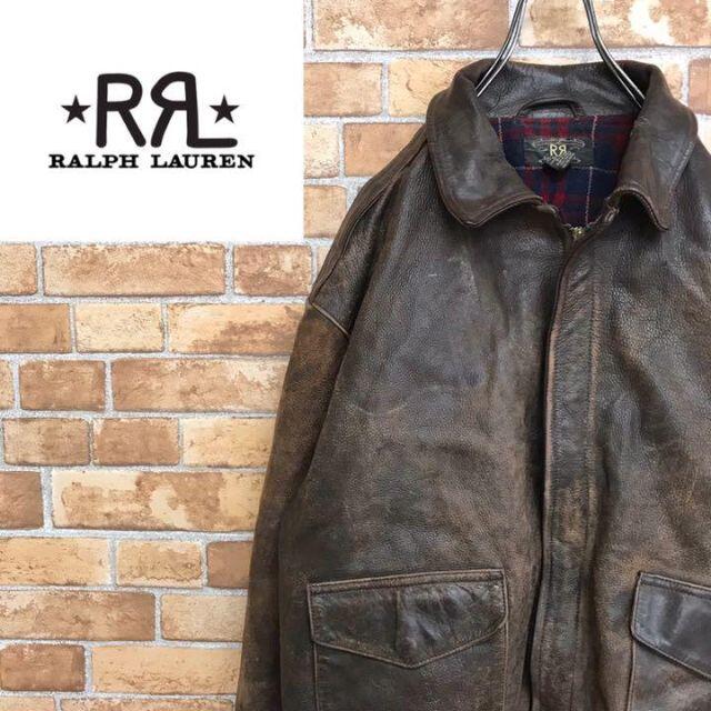 RRL - 【ダブルアールエルラルフローレン】初期 usa製 A-2 レザー