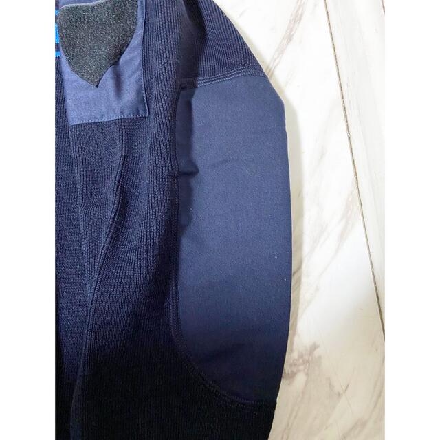Maison Martin Margiela(マルタンマルジェラ)の希少 dead stock フランス警察 ポリス ライン 変型ニットセーター メンズのトップス(ニット/セーター)の商品写真