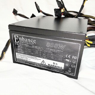 Enhance 静音電源 800W 80PLUS TITANIUMの通販 by ニック's shop｜ラクマ