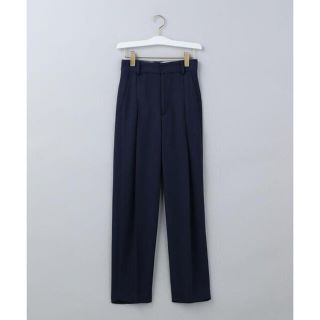 ビューティアンドユースユナイテッドアローズ(BEAUTY&YOUTH UNITED ARROWS)の【美品】6 ROKU TWILL TUCK PANTS ネイビー　38(カジュアルパンツ)