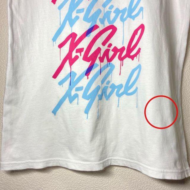 X-girl(エックスガール)のX-girl エックスガール プリントTシャツ Sサイズ レディースのトップス(Tシャツ(半袖/袖なし))の商品写真