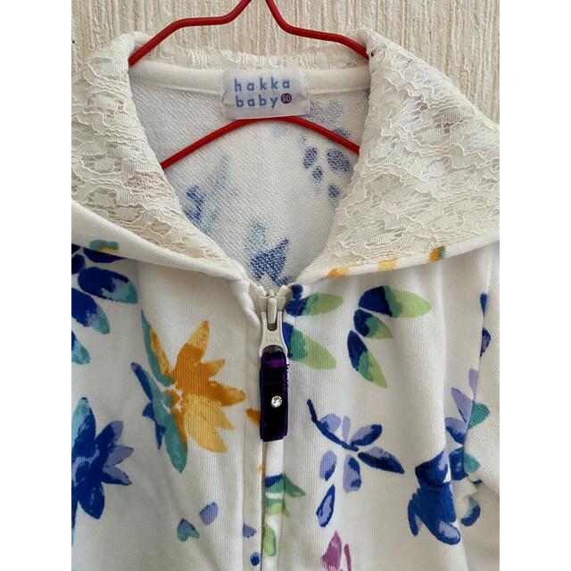 hakka kids(ハッカキッズ)のハッカキッズ 花柄パーカー 90 キッズ/ベビー/マタニティのキッズ服女の子用(90cm~)(ジャケット/上着)の商品写真