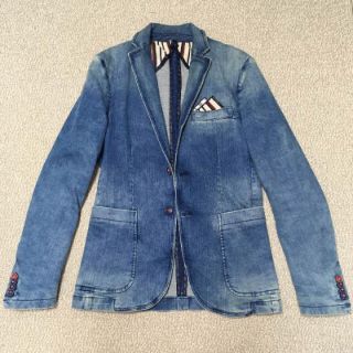 ザラ(ZARA)の最終値下げ！超希少！ZARA デニムテーラードジャケット(テーラードジャケット)