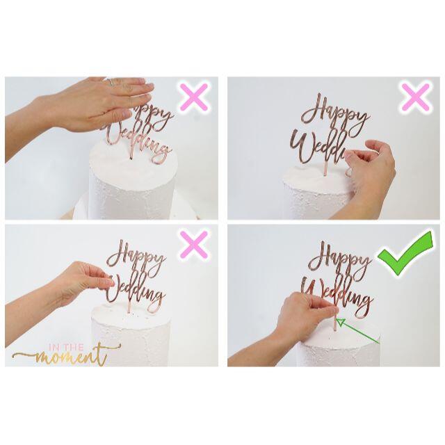 Happy Wedding ディズニースタイル ケーキトッパーの通販 By Paper S Shop ラクマ