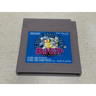 ゲームボーイ(ゲームボーイ)のポケットモンスター　青　初代　ソフト　単品(携帯用ゲームソフト)