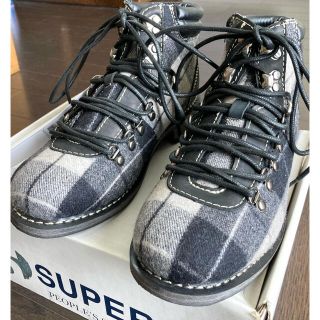 スペルガ(SUPERGA)のSUPERGA 4365-TWEEDU マウンテンブーツ レディース 未使用品(ブーツ)