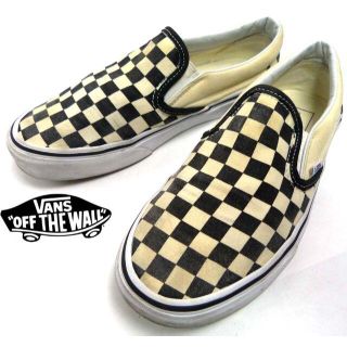 ヴァンズ(VANS)のバンズ VANS SLIPON チェッカー スリッポン/ スニーカー 24.5(スニーカー)