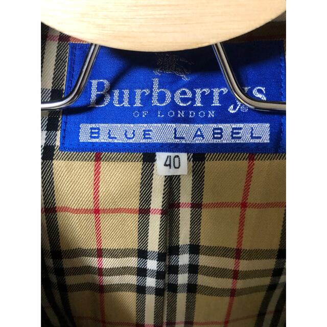 BURBERRY BLUE LABEL(バーバリーブルーレーベル)のバーバリーロンドン　ブルーレーベル　ステンカラーコート ブラック　サイズ40 レディースのジャケット/アウター(トレンチコート)の商品写真