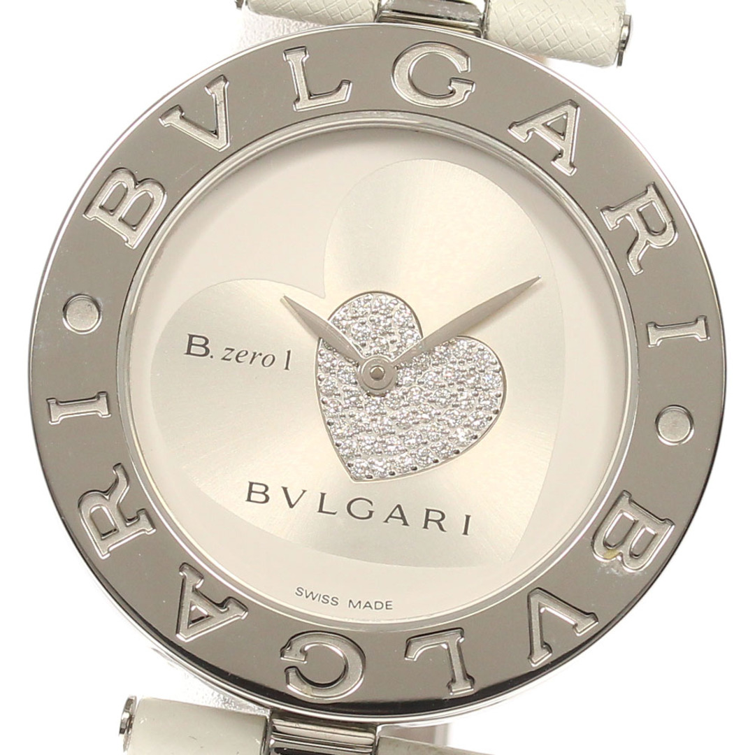 ☆美品★保証書付き【BVLGARI】ブルガリ B-zero1 ハート BZ35S クォーツ レディース僅かなダメージ針