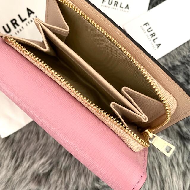 【新品】FURLA フルラ ピンク レザー 折り財布