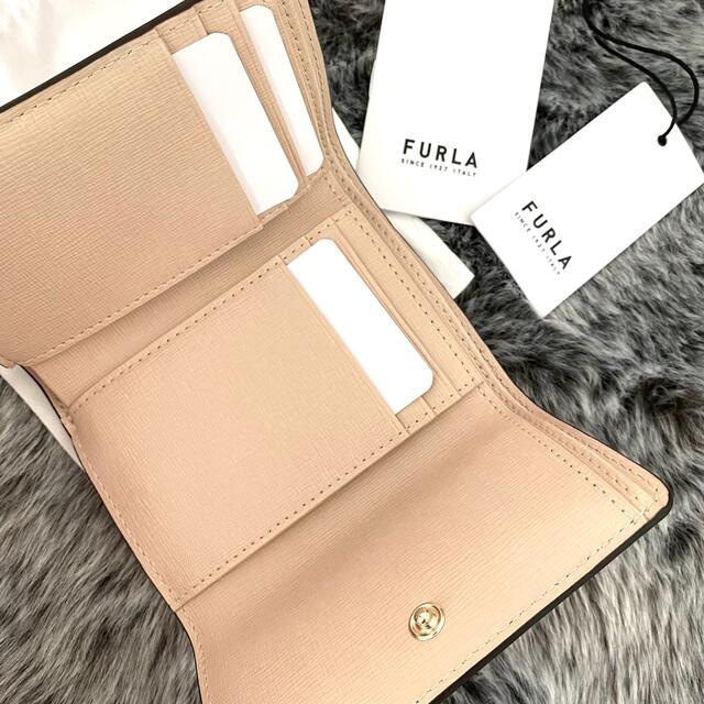 新品☆ FURLA(フルラ) ピンク バニラ レザー 折り財布