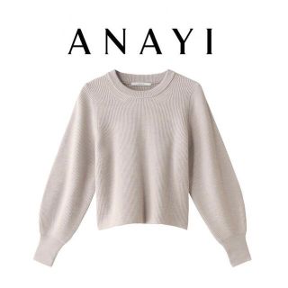 アナイ(ANAYI)の12/14まで　定価26,400円　ANAYI ウールカタアゼパフスリーブ(ニット/セーター)