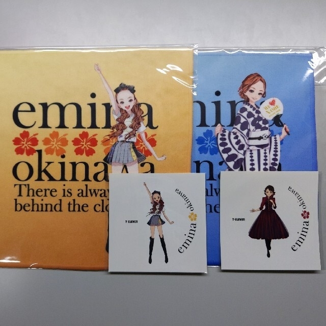 安室奈美恵さん公認キャラクター　タオル・ステッカーセット