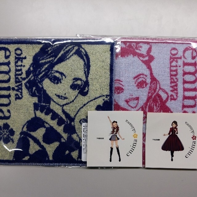 安室奈美恵さん公認キャラクターのエミーナタオル2点×ステッカー2点 エンタメ/ホビーのタレントグッズ(ミュージシャン)の商品写真