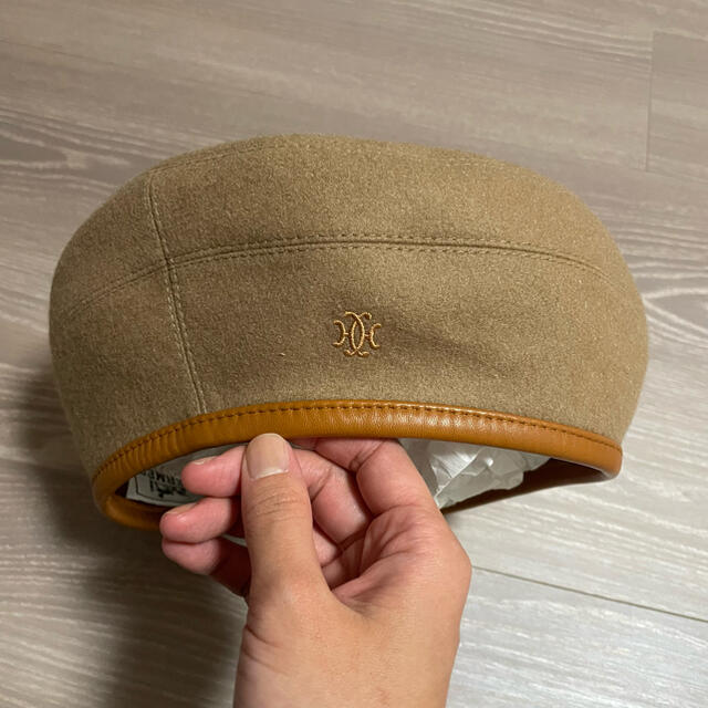 HERMES キャメル ベレー帽-