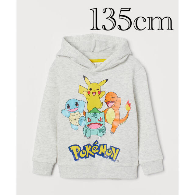 H&M ポケモン　プリントスウェット　パーカー　135