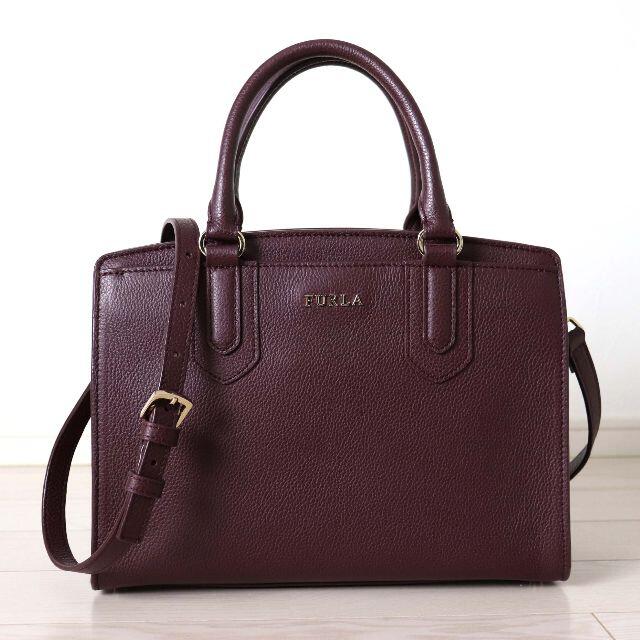 通販店 美品 FURLA フルラ ノラ NORAH レザー 2WAY ショルダー バッグ