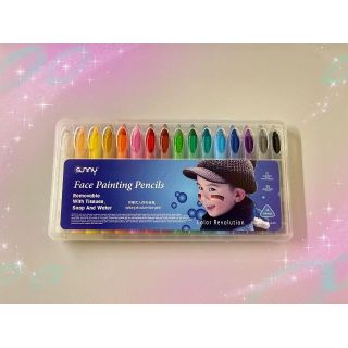 【訳あり！新品未使用！】16色 フェイスペイント ドーラン ペンタイプ(小道具)