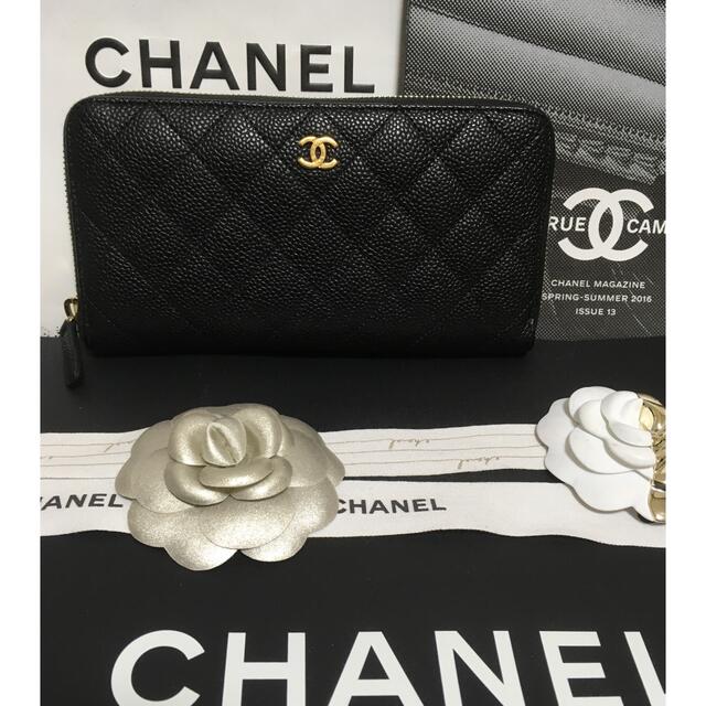 CHANEL - moka様専用♡超美品☆ シャネル ラウンドジップ 27番台 長