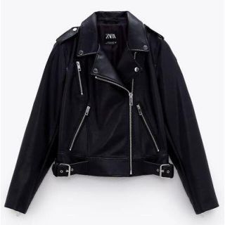 ザラ(ZARA)の【ZARA】レザー風ジャケット　3427/003(ライダースジャケット)