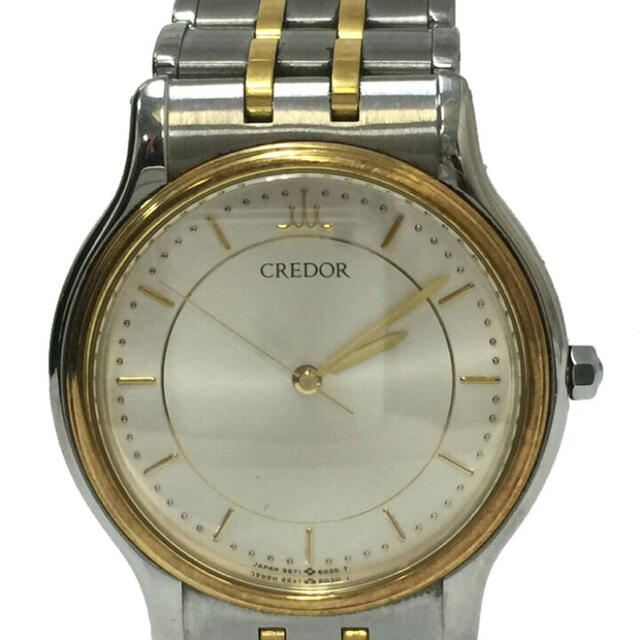 セイコー SEIKO クレドール オルディネール コンビ 18KTベゼル 腕時計 | フリマアプリ ラクマ