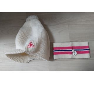 ルコックスポルティフ(le coq sportif)のル・コック　レディースニットキャップ　ネックウォーマー(ニット帽/ビーニー)