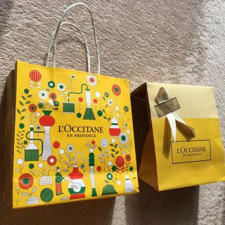 ロクシタン(L'OCCITANE)のロクシタン　ショッパー　ショップ袋　クリスマスカラー(ショップ袋)