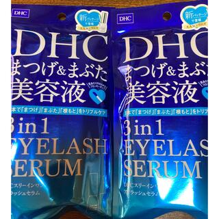 ディーエイチシー(DHC)のDHC スリーインワンアイラッシュセラム 9ml まつげ＆まぶた美容液× 2袋(まつ毛美容液)