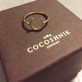 ココシュニック(COCOSHNIK)の美品 ココシュニック 馬蹄 ダイヤ リング(リング(指輪))