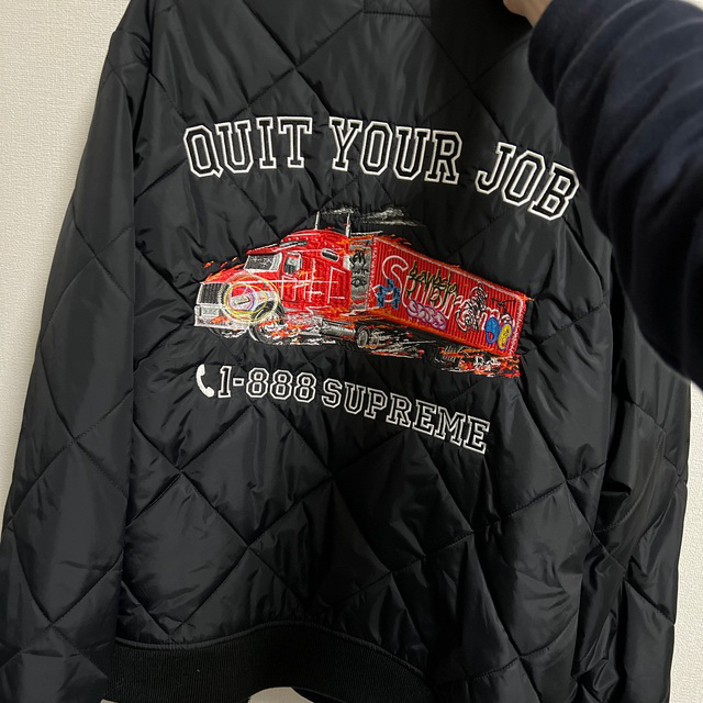 Supreme   quit your job quilted work jacket キルティングの通販 by